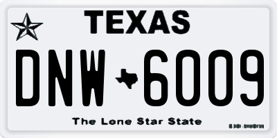 TX license plate DNW6009