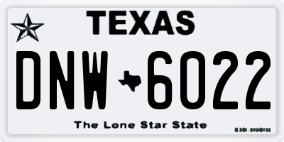 TX license plate DNW6022