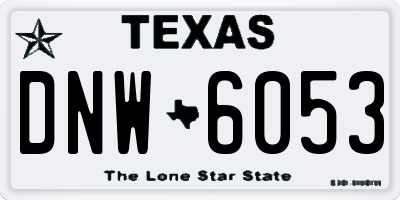 TX license plate DNW6053