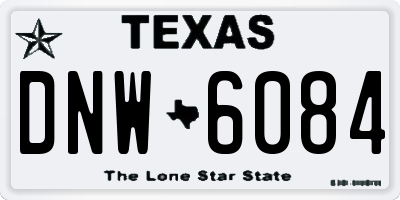 TX license plate DNW6084