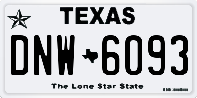 TX license plate DNW6093