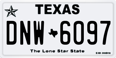 TX license plate DNW6097