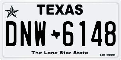 TX license plate DNW6148