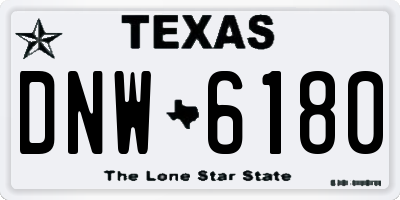 TX license plate DNW6180
