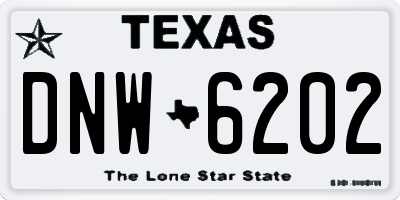 TX license plate DNW6202