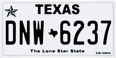 TX license plate DNW6237