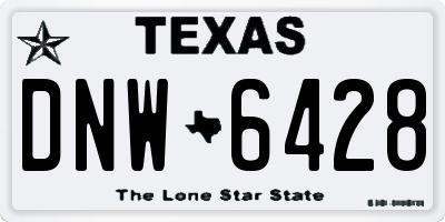 TX license plate DNW6428