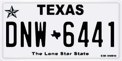 TX license plate DNW6441