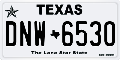 TX license plate DNW6530