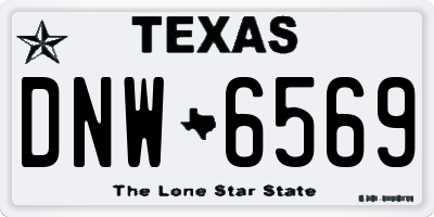 TX license plate DNW6569