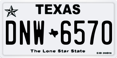 TX license plate DNW6570