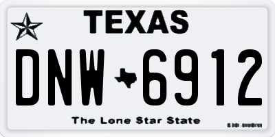 TX license plate DNW6912