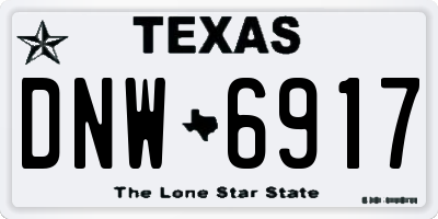 TX license plate DNW6917