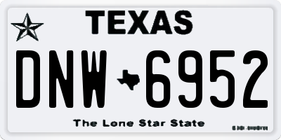 TX license plate DNW6952