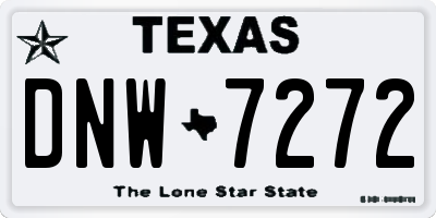 TX license plate DNW7272