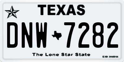 TX license plate DNW7282