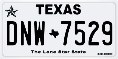 TX license plate DNW7529