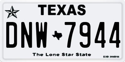 TX license plate DNW7944
