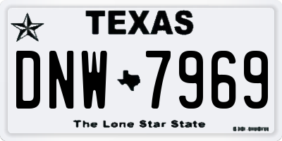TX license plate DNW7969