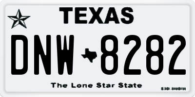 TX license plate DNW8282