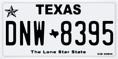TX license plate DNW8395