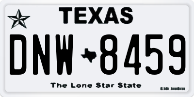 TX license plate DNW8459