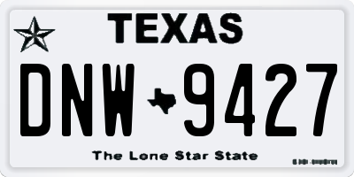 TX license plate DNW9427