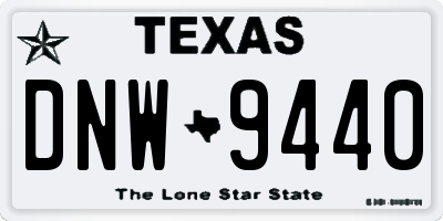 TX license plate DNW9440