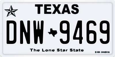 TX license plate DNW9469