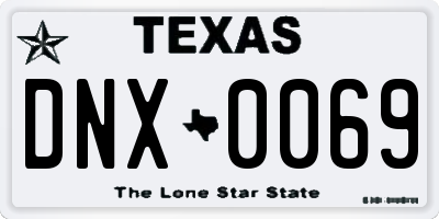 TX license plate DNX0069