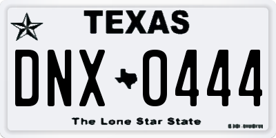 TX license plate DNX0444
