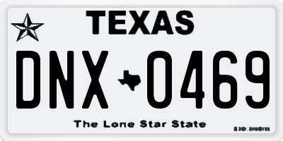 TX license plate DNX0469