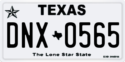 TX license plate DNX0565