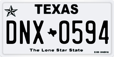 TX license plate DNX0594