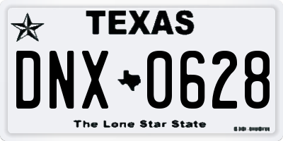 TX license plate DNX0628