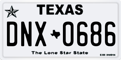 TX license plate DNX0686