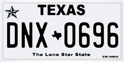 TX license plate DNX0696
