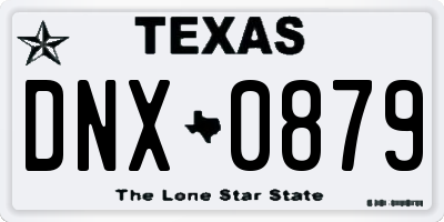 TX license plate DNX0879