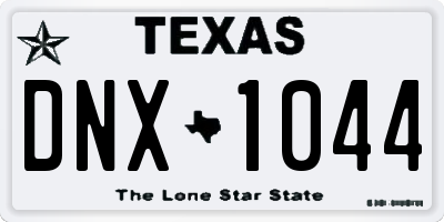 TX license plate DNX1044