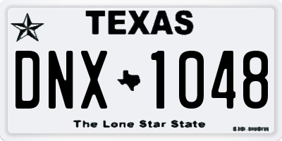 TX license plate DNX1048