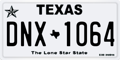 TX license plate DNX1064