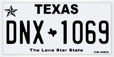 TX license plate DNX1069