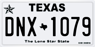 TX license plate DNX1079