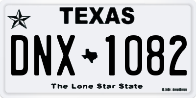 TX license plate DNX1082