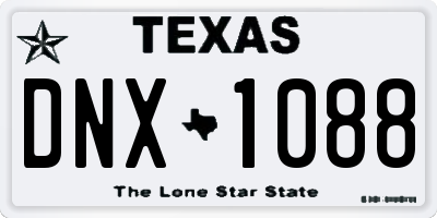 TX license plate DNX1088