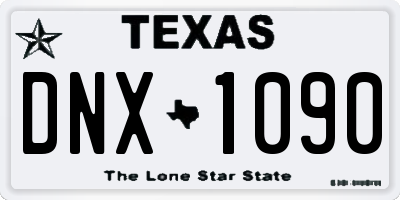 TX license plate DNX1090