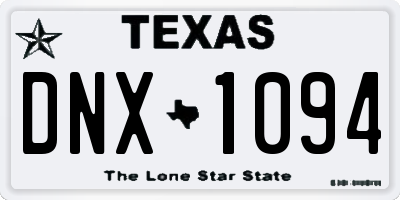 TX license plate DNX1094
