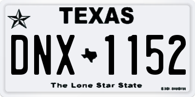 TX license plate DNX1152