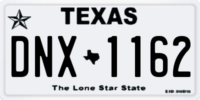 TX license plate DNX1162