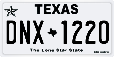 TX license plate DNX1220